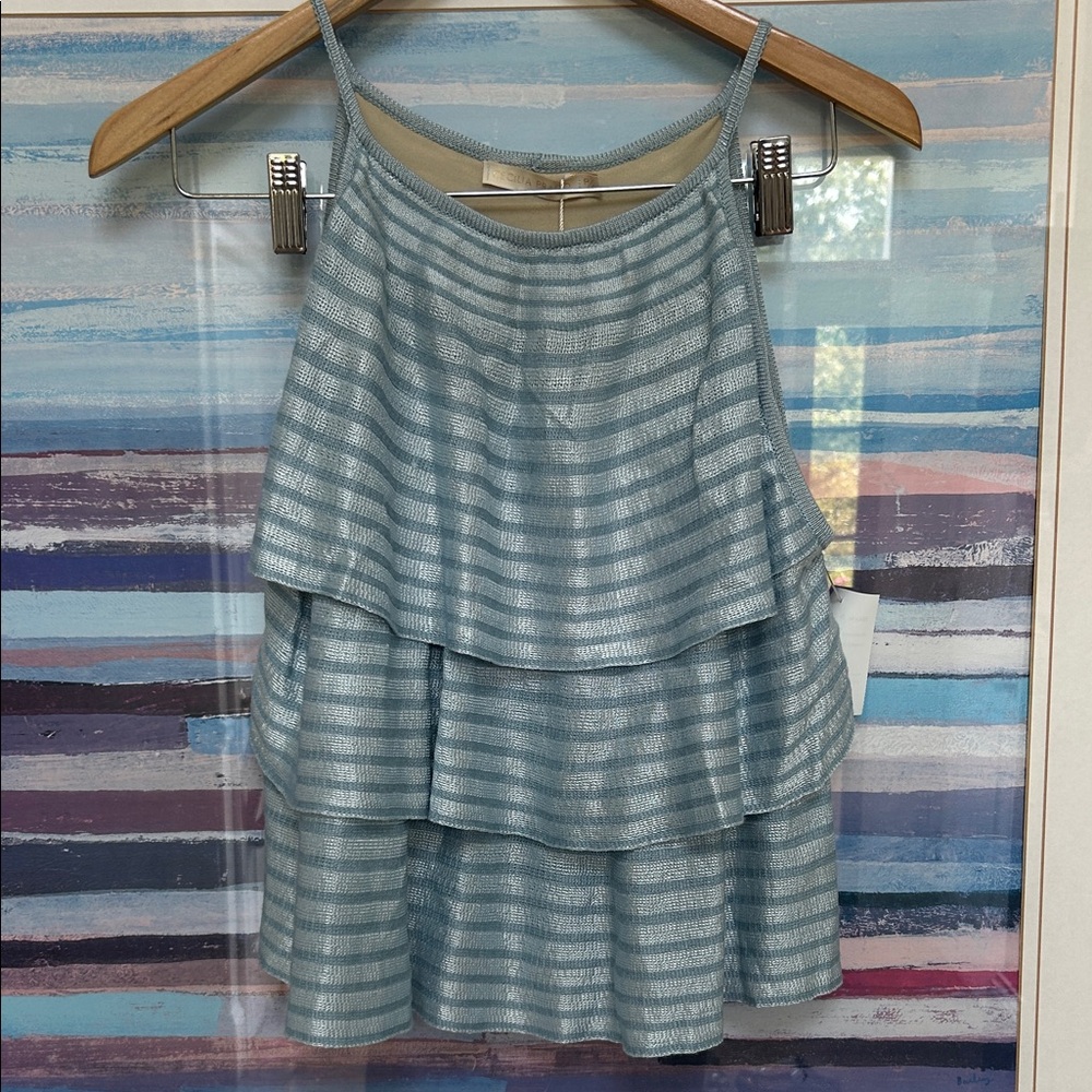 Cecilia Prado - Rebeca Striped Blue Layered Tank Top